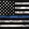 Fallen Officer Blue Line Police Flag