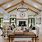 Farmhouse Living Rooms with Vaulted Ceilings
