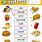 Fast Food Worksheet