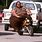 Fat Guy On Motorcycle