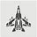 Fighter Jet Stencil