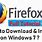 Firefox Browser for Windows 7