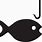 Fish with Hook in Mouth Clip Art