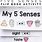 Five Senses Booklet Printable