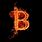 Flaming Letter B