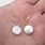 Flat Pearl Earrings