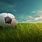 Football On Grass Banner