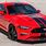 Ford Mustang Red with Black Stripes