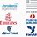 Foreign Airline Logos