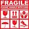 Fragile Warning Label
