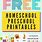 Free Preschool Homeschool Printables