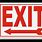 Free Printable Exit Sign Template