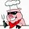 Funny BBQ Pig Clip Art