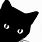 Funny Black Cat Clip Art
