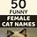 Funny Cat Names Girl