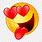 Funny Heart Eyes. Emoji