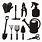 Garden Tools Clip Art Black and White