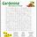 Gardening Word Search Puzzles