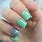 Gel Nails Green Mint