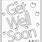 Get Well Coloring Cards