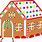 Gingerbread House Candy Clip Art