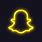 Glowing Snapchat Logo