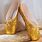 Gold Ballet Shoes