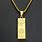Gold Bar Chain Necklace