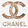 Gold Chanel Logo