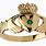 Gold Claddagh Ring with Emerald