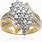 Gold Cluster Diamond Ring