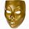 Gold Face Logo Mask