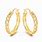 Gold Filigree Hoop Earrings