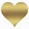Gold Glitter Heart Clip Art