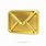 Gold Mail Icon