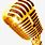 Gold Mic PNG