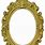 Gold Ornate Oval Frame