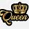 Gold Queen Crown Logo