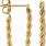 Gold Rope Chain Earrings