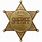 Gold Sheriff Badge