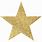 Gold Star Cut Out