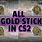 Gold Stickers CS2