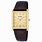 Gold Watch Brown Leather Strap