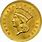 Golden One Dollar Coin