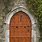 Gothic Castle Door