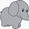Gray Elephant Cartoon