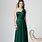 Green Bridesmaid Dresses with Gold