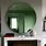 Green Glass Mirror