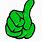 Green Hand Thumbs Up