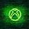 Green Neon Xbox Background